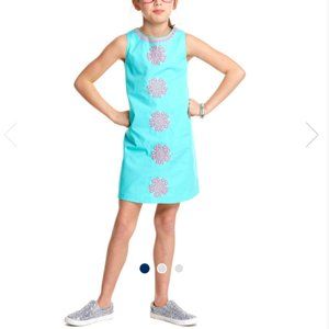 Vineyard Vines Girls Medallion Embroidered Shift